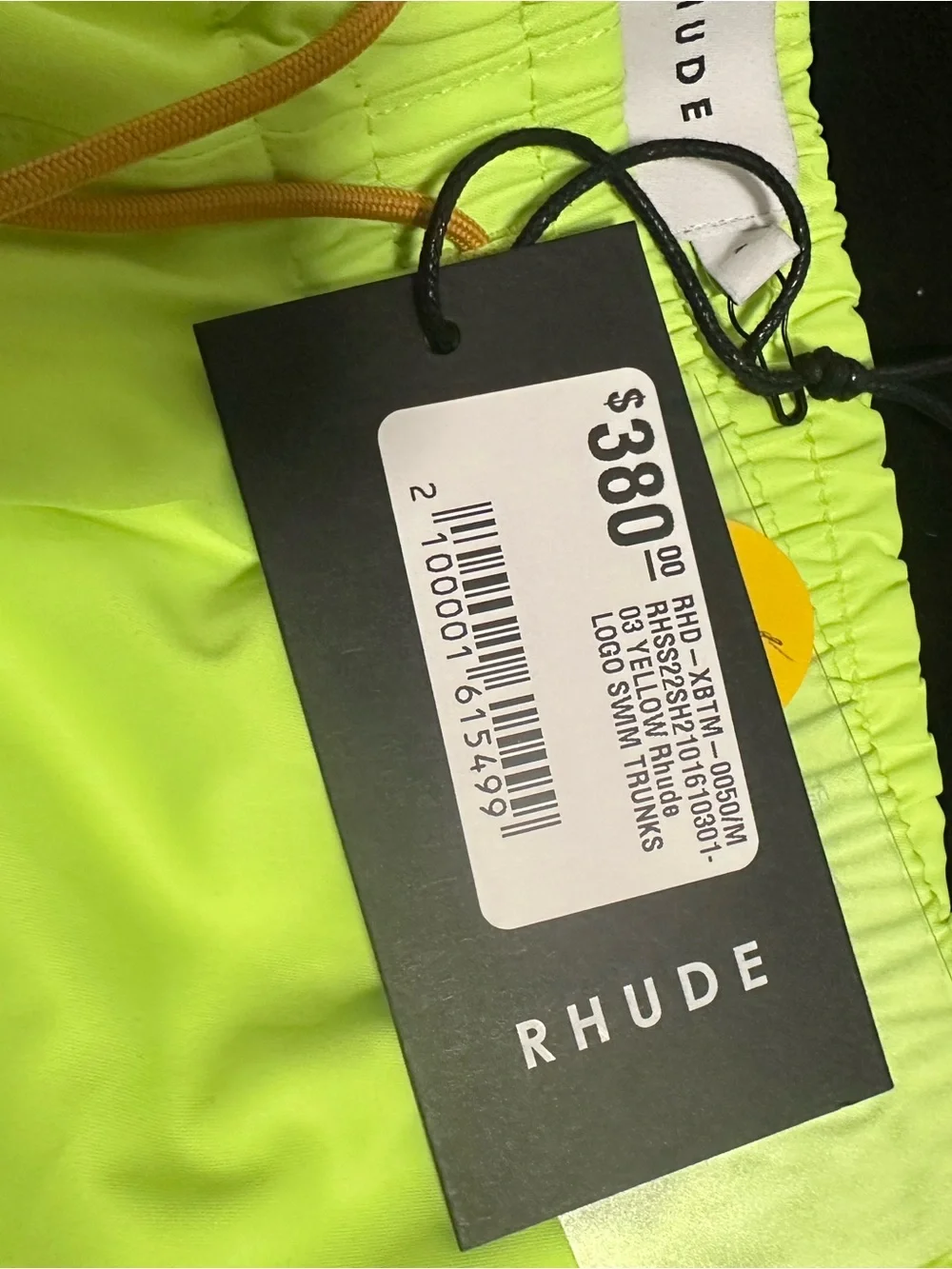 Rhude bold neon